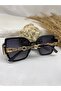Relly Gold Detailed Design Black Women's Sunglasses - 3