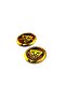 Special Imported Arma Jaguar Design Gold Round Adhesive Model for Labelers 4 cm - 4