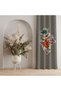 Black-White Checkered and Colorful Flower Motif Curtain – Aesthetic & Spacious Design 140X260 cm Single Wing - 7