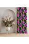 Flower & Butterfly Patterned Background Curtain – Vibrant & Elegant Touch 140X260 cm Single Wing - 7