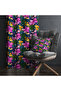 Flower & Butterfly Patterned Background Curtain – Vibrant & Elegant Touch 140X260 cm Single Wing - 4