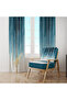 Blue & Teal Gradient Drapery Curtain – Modern & Elegant Touch 140x260 CM Single Panel - 6