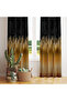 Gold & Red Transitional Background Curtain – Modern & Stunning Design 140X260 cm Single Wing - 4
