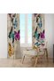Colorful Butterfly Motif Curtain – Aesthetic & Joyful Atmosphere 140X260 cm Single Wing - 6