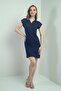 Women's Polo Collar Dress - 3