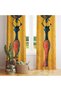 Ethnic Motif Women's Silhouette Curtain – Aesthetic & Stylish Style 140X260 cm Single Wing - 3