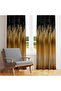 Gold & Red Transitional Background Curtain – Modern & Stunning Design 140X260 cm Single Wing - 2