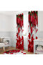 Curtain with Floral Motif on a White Background – Aesthetic & Spacious Atmosphere 140X260 cm Single Wing - 2
