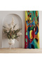 Colorful Geometric Motif Curtain – Aesthetic & Original Touch 140X260 cm Single Wing