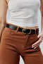 Stylish Women's Belt with Cc Buckle 100% Genuine Leather 3cm Belt - 4
