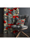 Red Poppy Patterned Background Curtain – Elegant & Stunning Design 140X260 cm Single Wing - 5