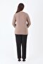 Women's Mink Plus Size V-Neck Lycra Viscose Mother Combed Cotton Blouse - 4