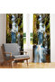Flowing Water View Curtain in Greenery – Aesthetic & Living Atmosphere 140X260 cm Single Wing - 2