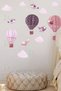 Sky Dream Soft Color Balloons Birds and Clouds Kids Room Wall Sticker Set - 4