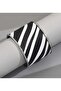 Zebra Steel Bracelet Stylish Special Design Adjustable Open Wrist Size Women's Jewelry Daily Accessory - 3