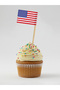 50 Pieces America-American Usa Flag Toothpicks, Cake, Cup Cake, Hamburger Toothpicks 15 cm - 2