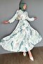 Patterned Hijab Dress Çağla 504 - 4