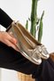 Stylish Women's Ballerina Shoes with Bow, Gold Color, Orthopedic Lightweight Sole - 4