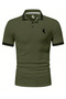 Horse Embroidery Collar Detail Polo Neck T-shirt - 2