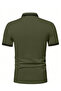 Horse Embroidery Collar Detail Polo Neck T-shirt - 3
