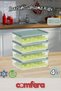 4-Piece Ice Box Storage Container Winter Container Freezer Organizer Refrigerator Food Storage Container 1100 ml 4 Colors