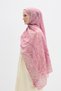Vela Pattern Soft Shawl - Pink - 2