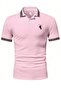 Fs Horse Embroidery Collar Detailed Polo Neck T-Shirt - 2