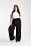 Women's Elastic Waist Plus Size Palazzo Trousers