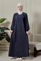 Shirt Collar Buttoned Front Loose Aerobin Dress Hijab Dress Mother's Dress Prayer Dress