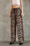 Women Viscosa Cotton Leopard Pattern Pants - 7