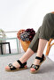 Stone Detailed Velcro Women's Sandals - 3