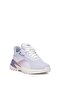 Women's Lace-Up Walking Shoes White Purple Walking Shoes - 2