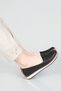 Women's Ballerinas Breathable Orthopedic Sole Black Women's Shoes 512 - 3