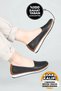 Women's Ballerinas Breathable Orthopedic Sole Black Women's Shoes 512