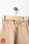 Unisex Baby Button Detailed Leggings Model 100% Organic Cotton Combed Cotton Baby Pants Single Bottom Set of 3 - 4