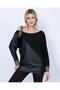 Long Sleeve Stone Detailed Buckle Blouse - 2
