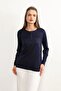 Lifera Pearl Detailed Combed Cotton Mother Blouse, Large Size - 5