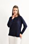 Lifera Pearl Detailed Combed Cotton Mother Blouse, Large Size - 3