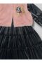 VELVET DRESS WITH PLUSH VEST - 2