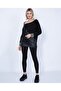 Long Sleeve Stone Detailed Buckle Blouse