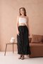 Women's Crash Fabric Ruched Long Skirt Slim Fit Daily Trend Summer Skirt - 3