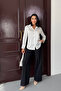 White Lightly Flowing Satin Shirt - 4