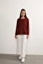 Lifera Pearl Detailed Combed Cotton Mother Blouse, Large Size - 7