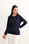 Lifera Pearl Detailed Combed Cotton Mother Blouse, Large Size - 4