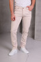 Men's Cream Slim Fit Pants - 3