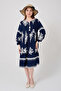 V-Neck Cotton Viscose Dress