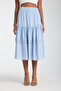 Scalloped Women's Loose Elastic Waist Skirt - 2
