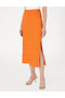 Orange Regular Fit Knitted Skirt 50301436-Vr051 - 2