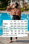 R110 Model Hijab Swimsuit - Parachute Look, Front Cover and Fully Covered Symbol - 4