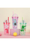 Crocodile Cup with Light and Straw, 450 Ml, Frosted and Lid, Red, 20X8 - 3